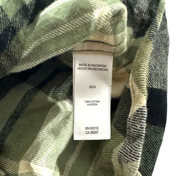Lucky Brand Men's Flannel Green Plaid Size Small - Picture 10 of 10